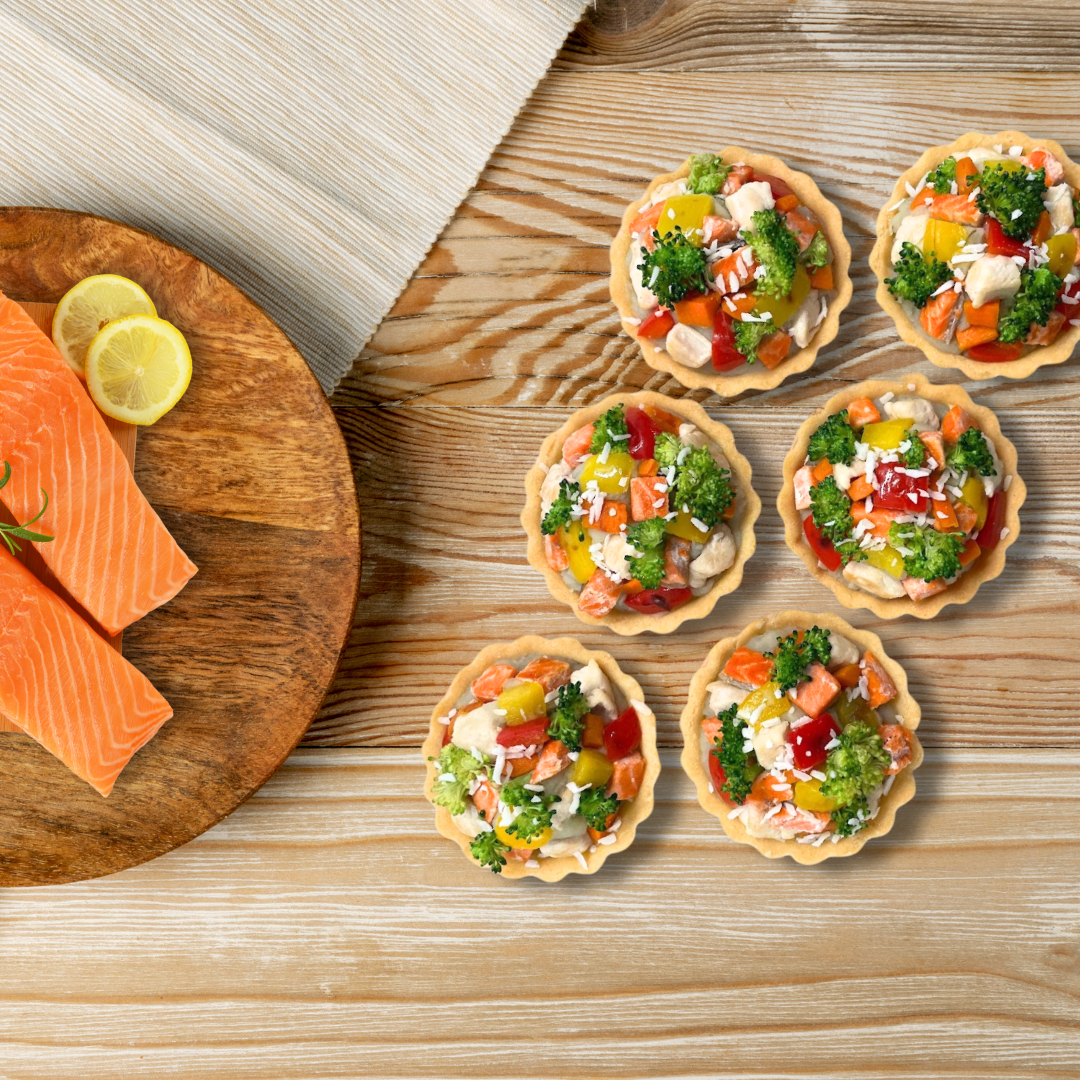 KABOCHA & SALMON TART