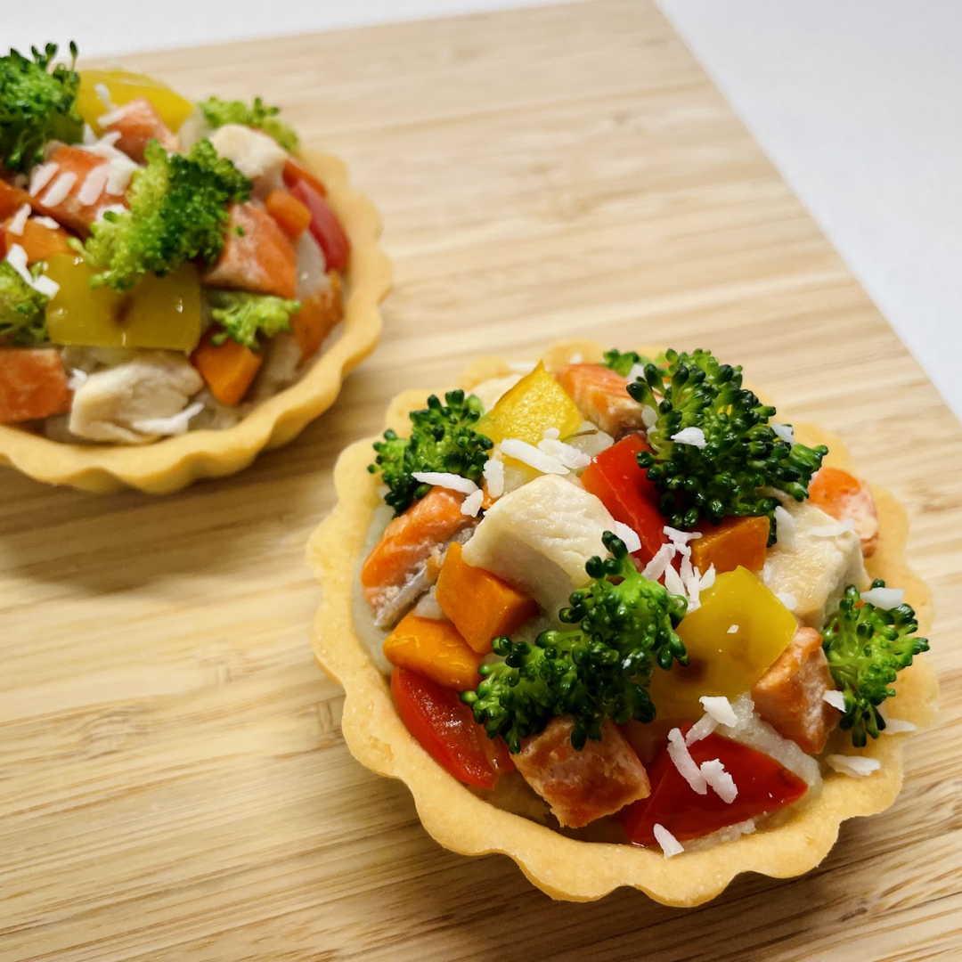 KABOCHA & SALMON TART